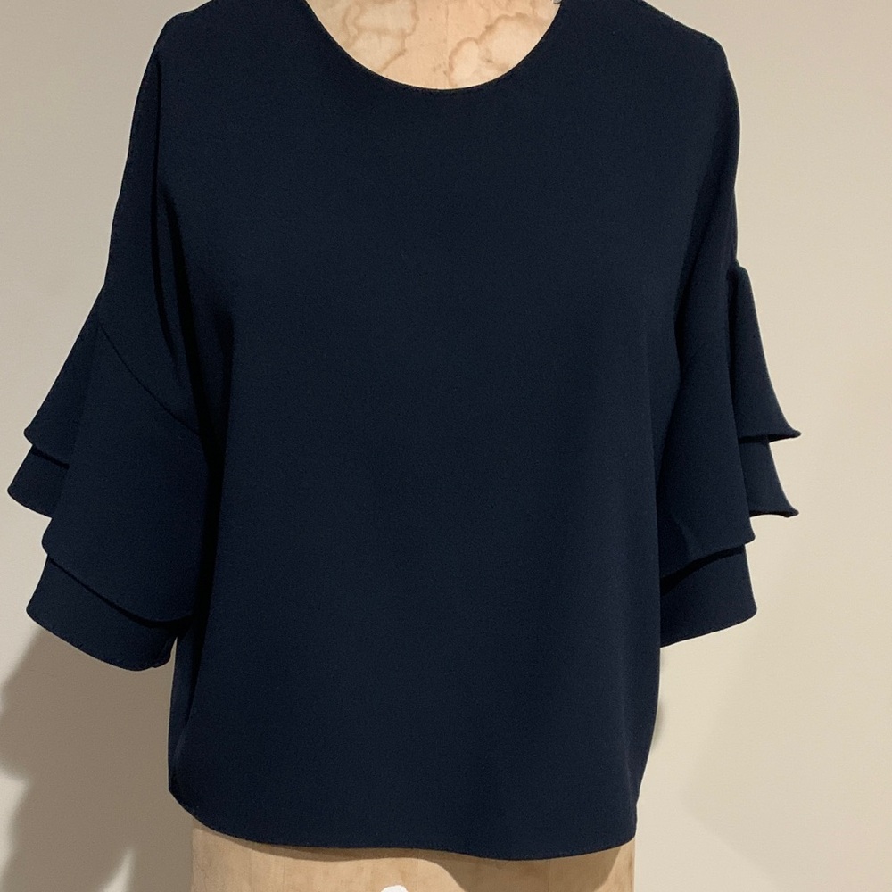 Zara New no tags Elegant Navy Women's Top size S